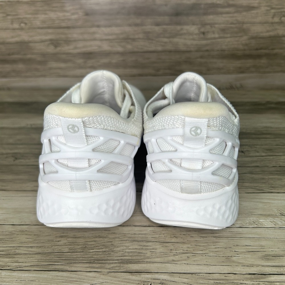 Kizik Athens Shoes Mens 6.5 Womens 8 White Slip On Hands Free Sneakers Comfort - Picture 8 of 11